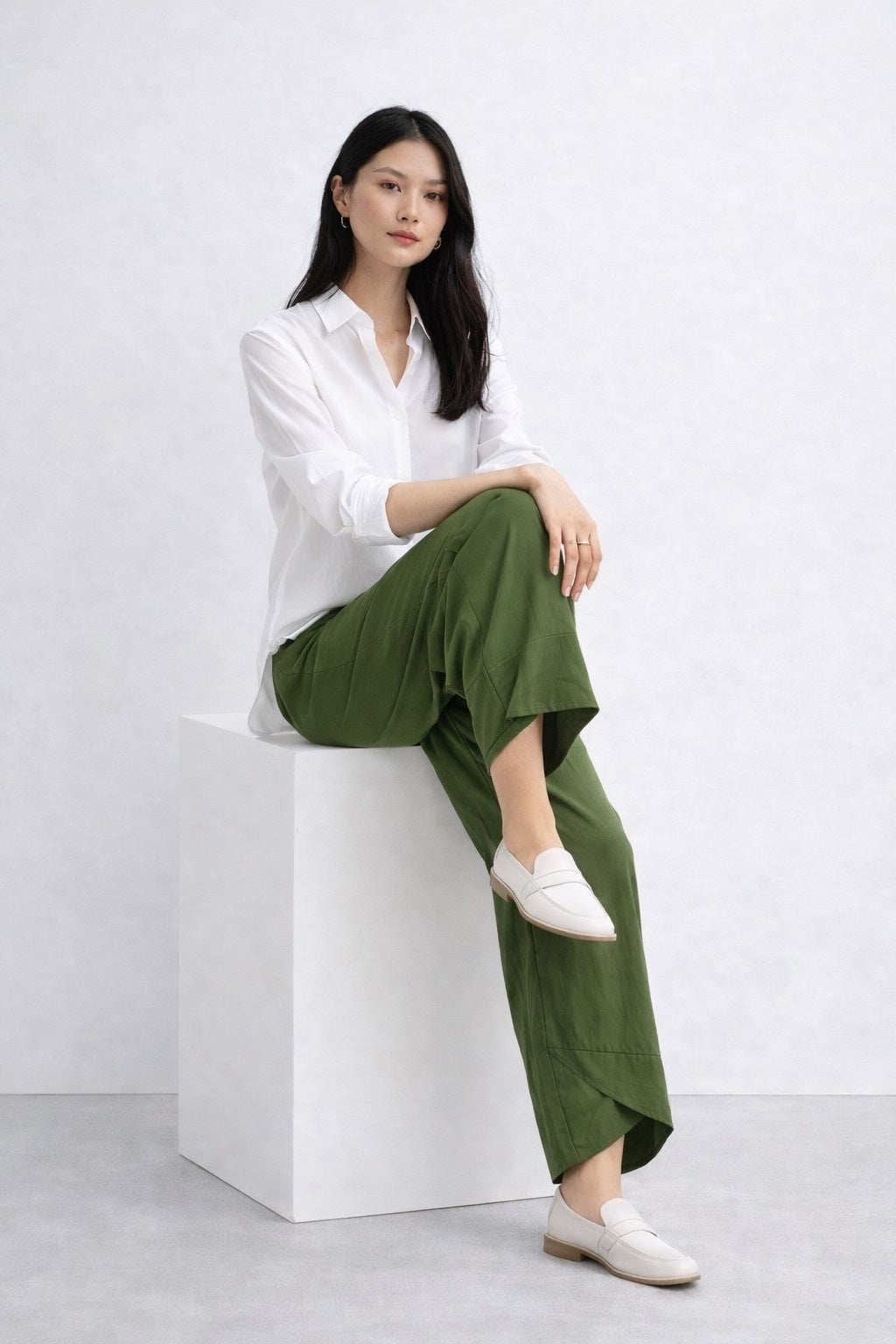 Alba Cotton-Blend Trousers