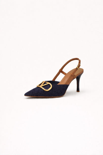 Viviane Denim Heels
