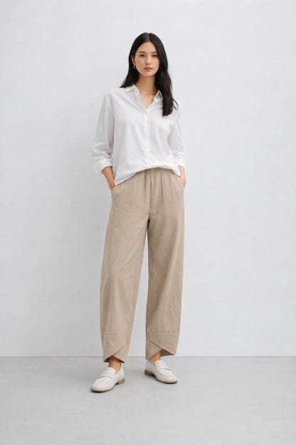 Alba Cotton-Blend Trousers