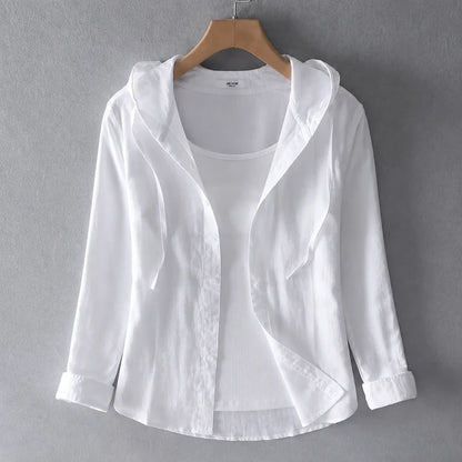 Camille Linen Hoodie