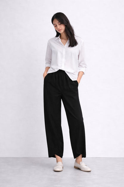 Alba Cotton-Blend Trousers