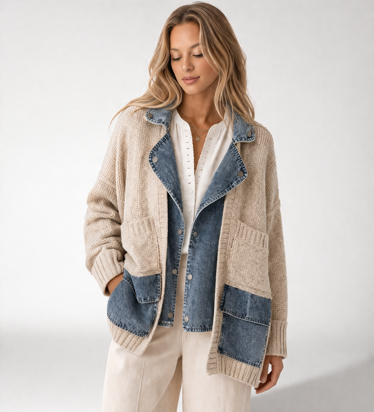 Livia Denim Cardigan